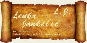 Lenka Jankelić vizit kartica